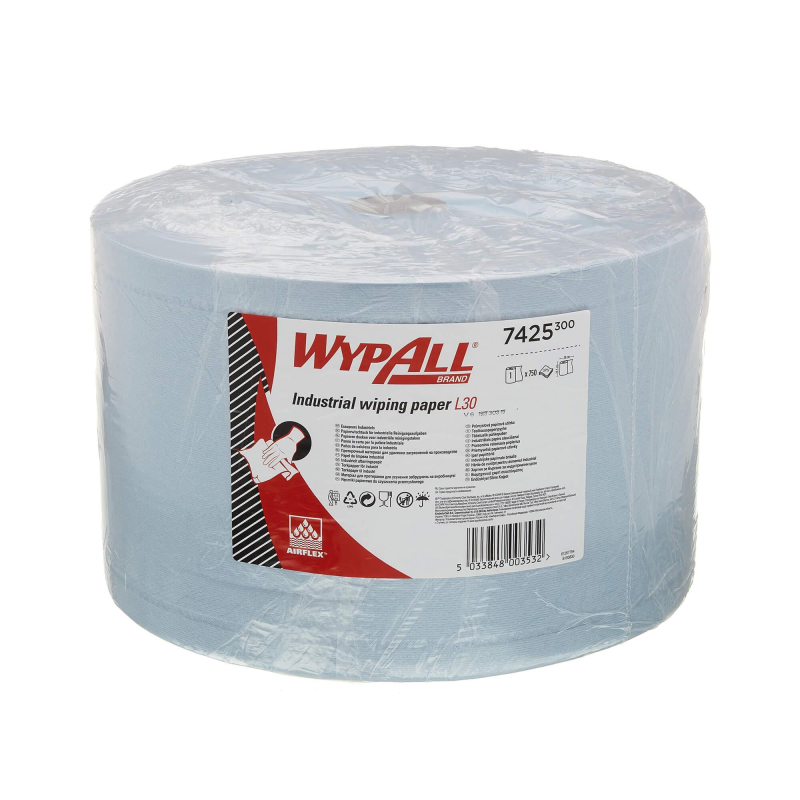 Материал протирочный нетканый WypAll L30 голубой 750л/рул 7425 Kimberly Clark 1605799