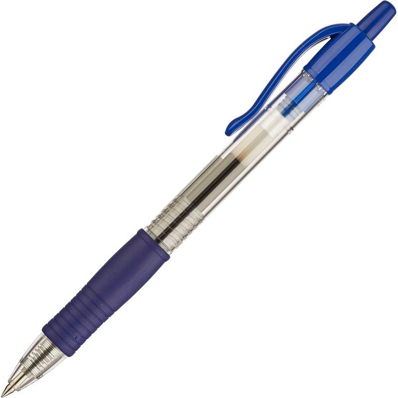 Ручка гелевая автоматическая Pilot BL-G2-5 синяя (толщина линии 0.3 мм) BL-G2-5-L 25733