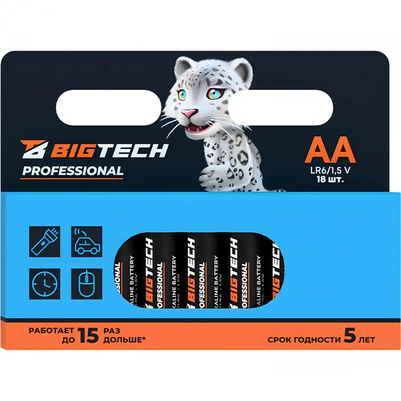 Батарейка BigTech Professional АA/LR6 уп/18шт 1988423