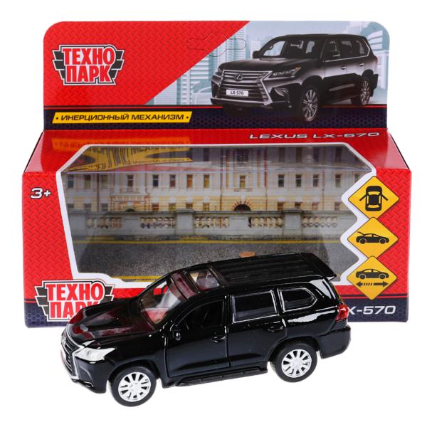 Машина металл Лексус Lx-570, 12 см. Технопарк LX570-BK