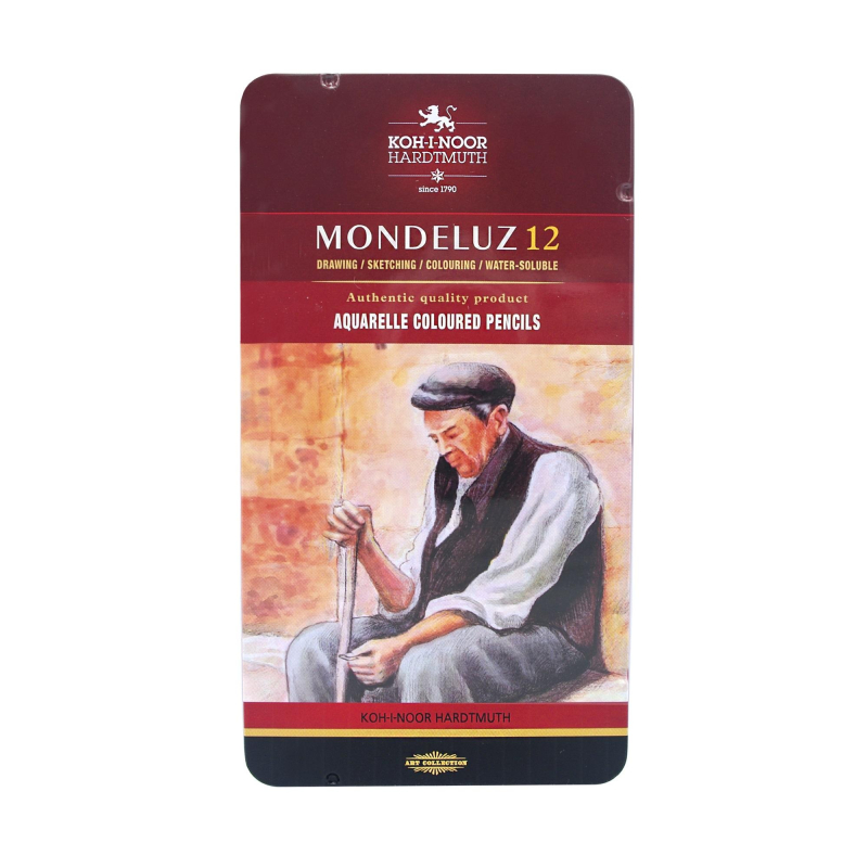 Карандаши акварельные MONDELUZ OLD MAN 3722 12цв/наб мет.кор. 3722012001PL Koh-I-Noor 1618105