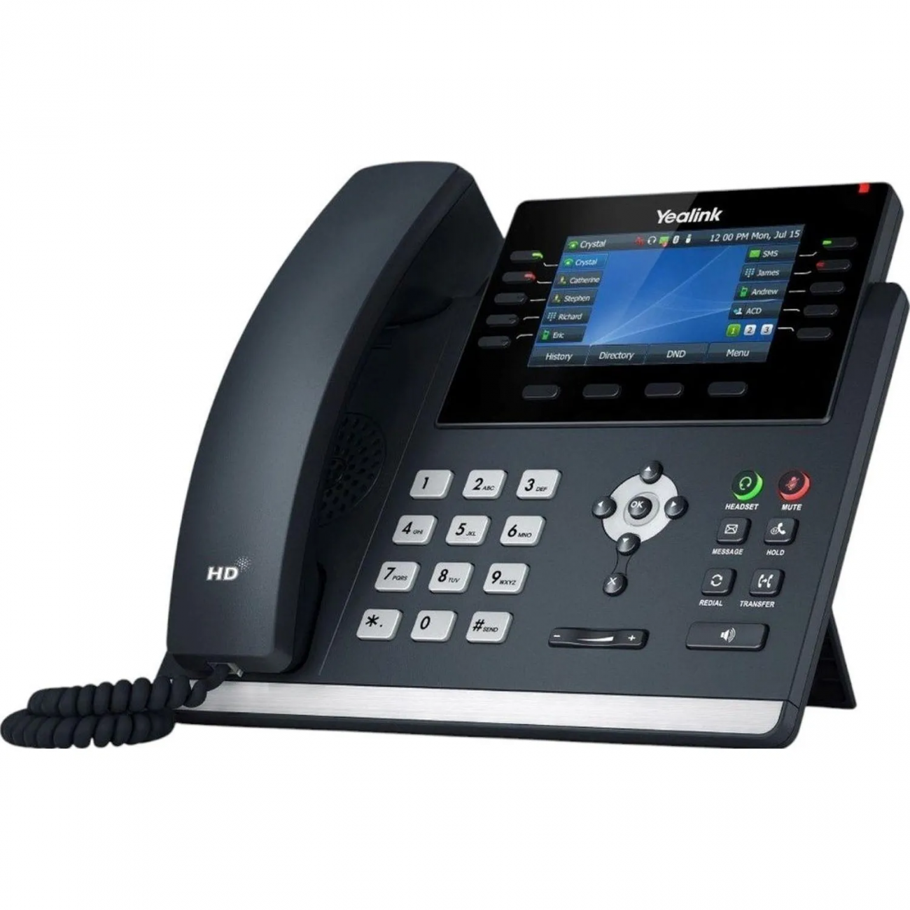 Ip-телефон Yealink SIP-T46U,2 порта USB, 16 аккаунтов,BLF,PoE,GigE,без БП 1254013