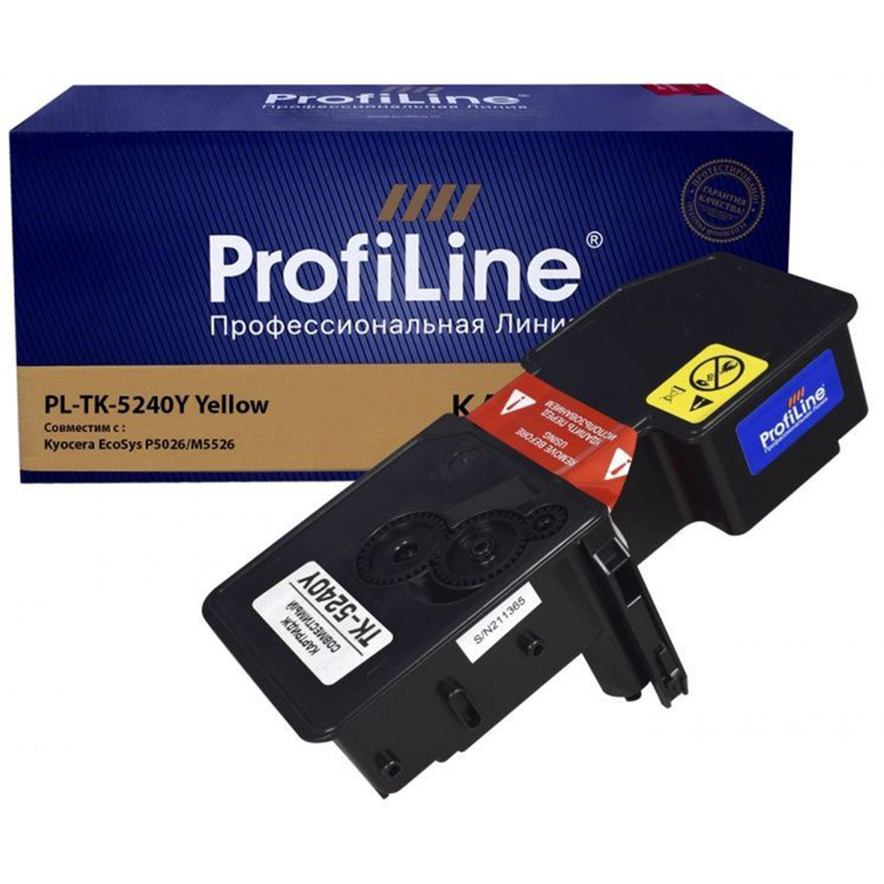 Картридж лазерный ProfiLine TK-5240Y жел. для Kyocera Ecosys M5526cdn 1909302 PL_TK-5240Y_Y