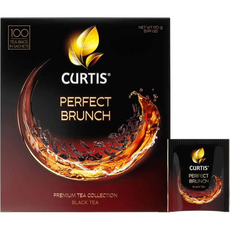 Чай Curtis Perfect Brunch черный с послевк. вишневой косточки,1,7гх100пак 1747968 355030