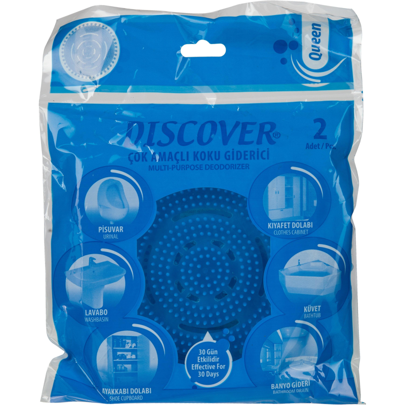 Дезодоратор листовой для писсуаров многофунк. Discover Queen 2 шт/уп 1867726 DSR 7381-2