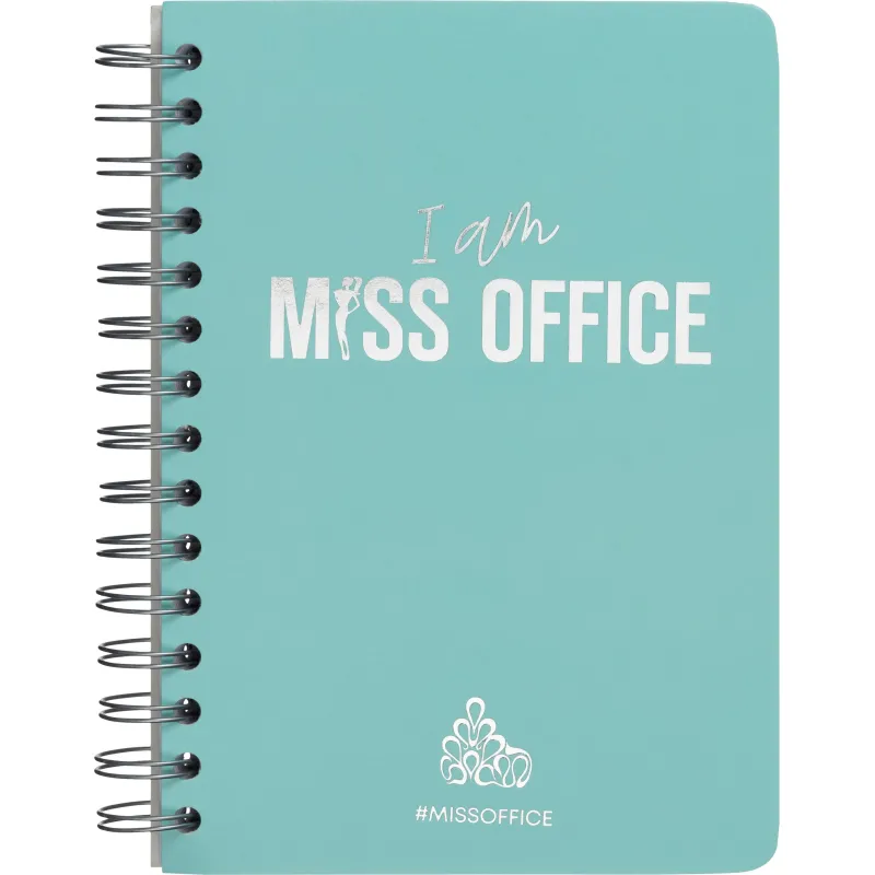 Тетрадь общая А5 Attache Miss Office 128л клетка гребень голубой с серебром 2142877