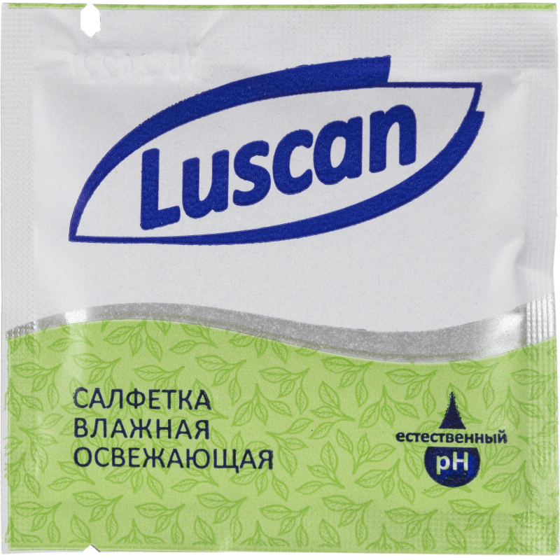 Салфетки влажные Luscan освежающие в саше 15х13,5см 1000шт/уп 1625794