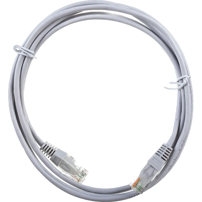 Патч-корд TWT TWT-45-45-2.0-GY UTP кат.5e, 2.0 м, серый 2125730