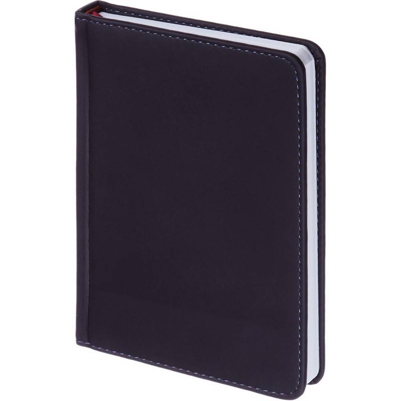 Ежедневник недатир. Альт Velvet искусс. кожа Soft Touch A6+ 136 л. синий (110х155 мм) 994594