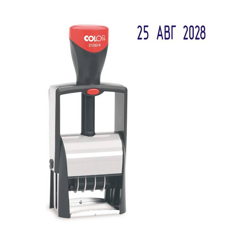 Датер автоматический металлический Colop S2100/4 (шрифт 4 мм) 218982