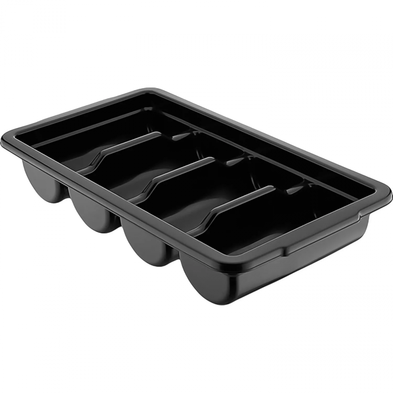Лоток д/столовых приборов 4 секции 53х29х9,5 см. черн.п/п (76907) Gastroplast 2286881