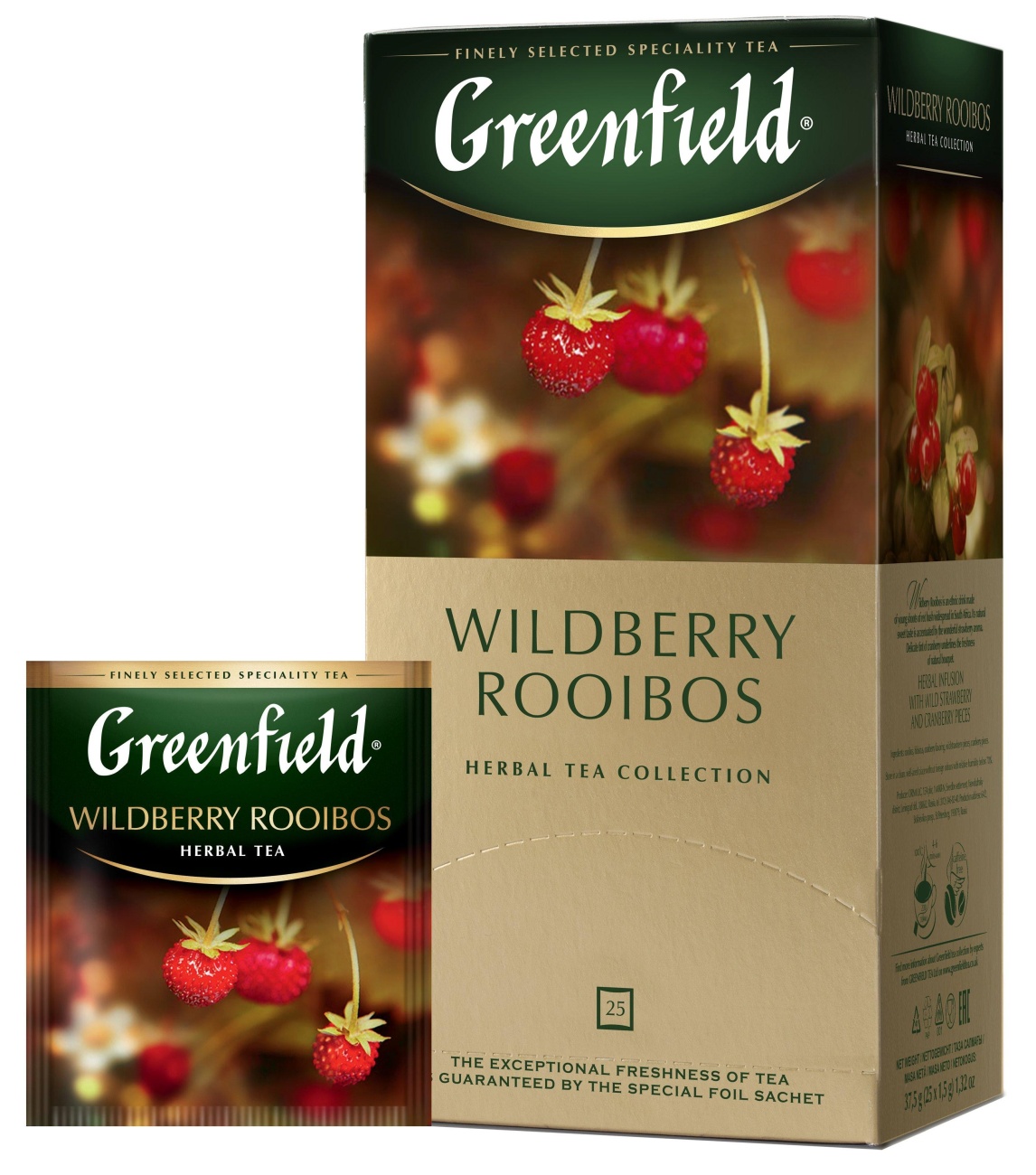 Чай Greenfield Wildberry Rooibos трав, 25пак,1007979 1093359