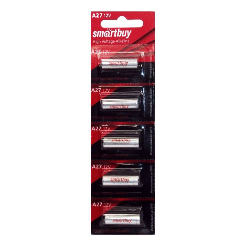 Батарейки Smartbuy A27 (5 штук в уп) SBBA-27A5B 999860
