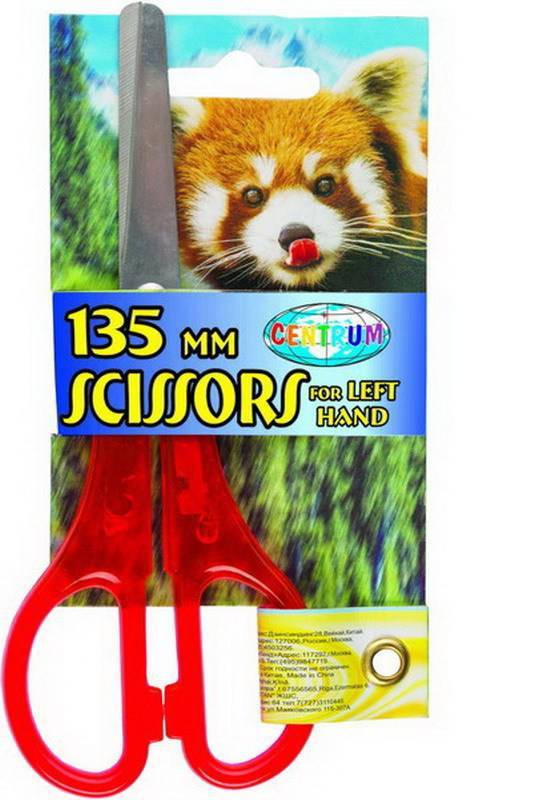 Ножницы для ЛЕВОЙ руки 13,5 см (в асс) Centrum 80195