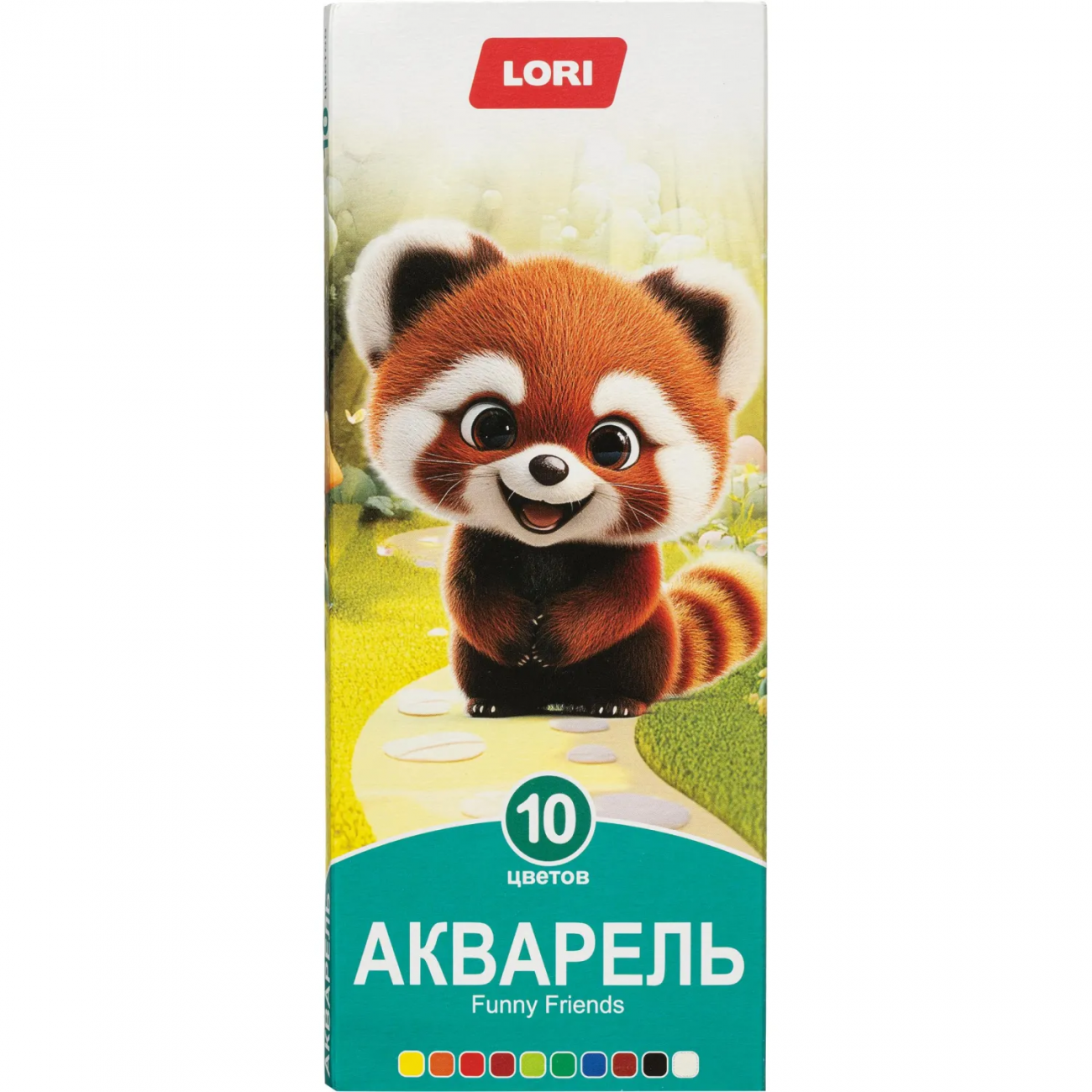 Краски акварельные FUNNY FRIENDS, 10 цветов, б/к Ааф-002 набор Lori 2305827