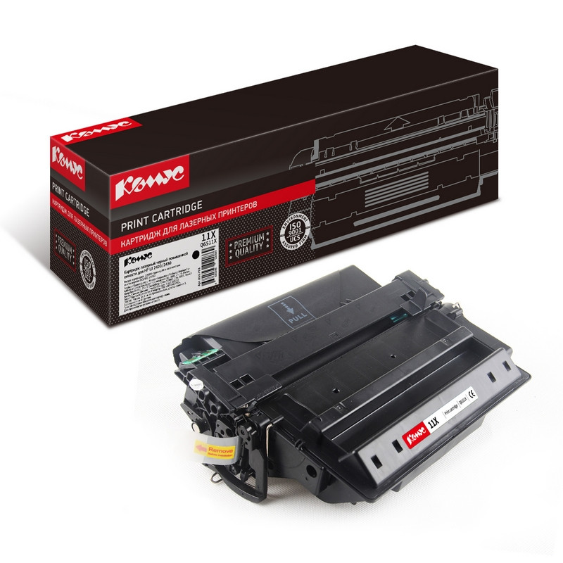 Картридж лазерный Комус 11X Q6511X чер. пов.емк. для HP1320/3390 855793