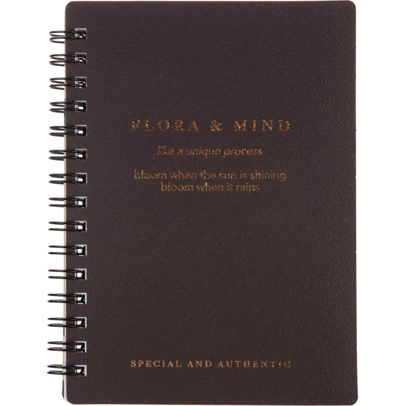 Блокнот BS, 102х142мм, 80л. клетка, спираль. Flora, черный, N4253 Be Smart 2054637