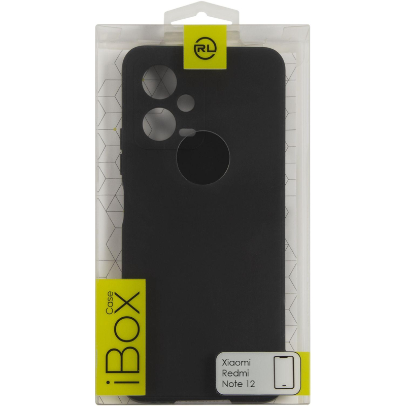 Чехол накладка силикон Red Line iBox Case Xiaomi Redmi Note 12 4G черный 1926213 УТ000033287
