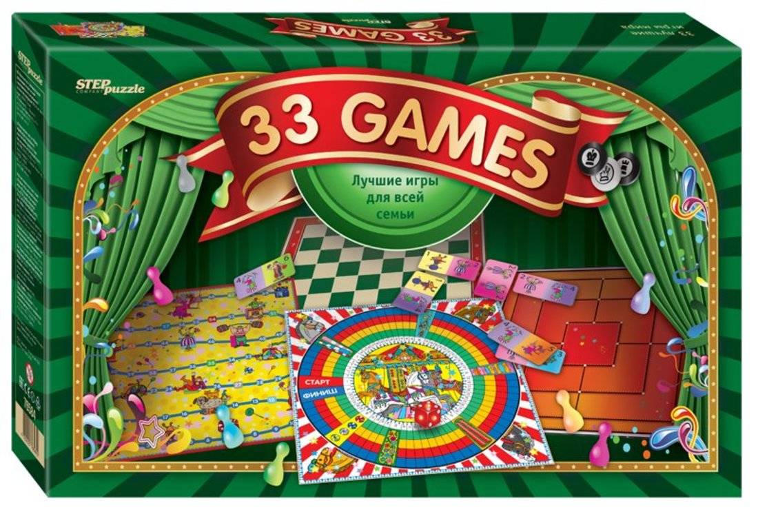 Настольная игра 33 лучшие игры мира Степ 76584