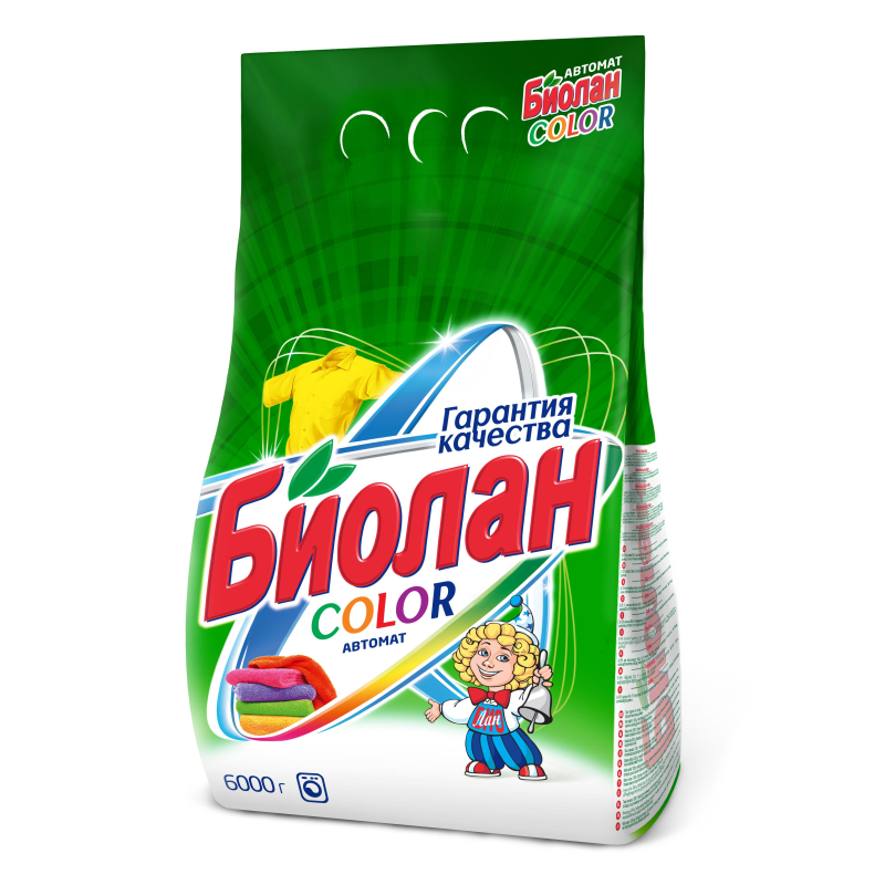 Порошок стиральный СМС Биолан Color Автомат 6000гр 1560817 746-4