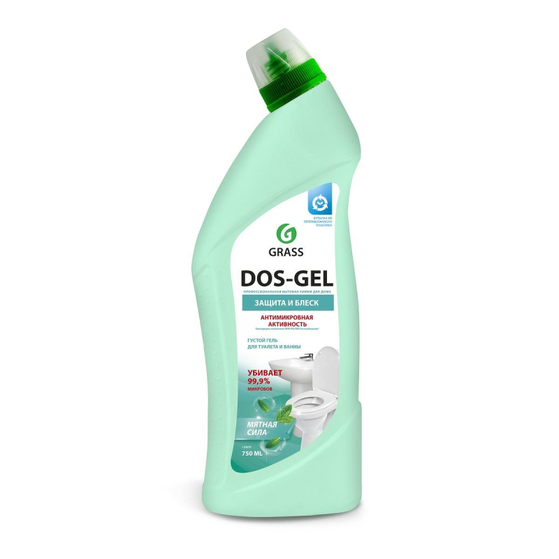 Средство д/сантехники DOS GEL Мятная сила гель 750мл Grass 1606662 125679