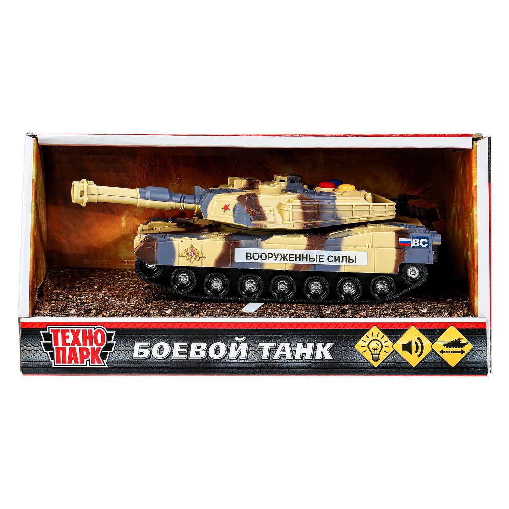 Модель свет-звук, Боевой Танк, 14,5 см. Технопарк 1576684-R (72)