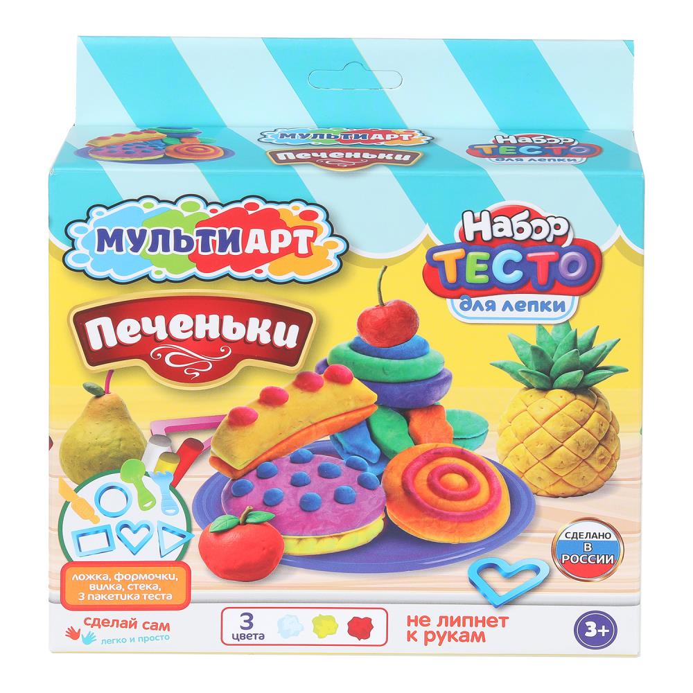 Набор для лепки "Печеньки", 18 см. MultiArt PDSET-MA120036-WOT