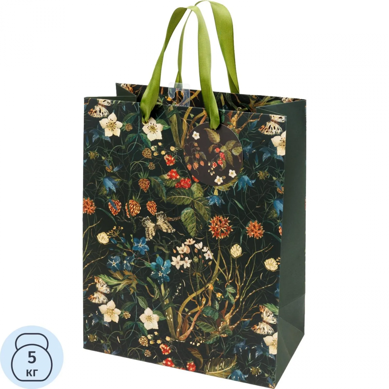 Пакет д/подарков PREMIUM FLORA.ЛЕСНЫЕ ЯГОДЫ, L, 26x32.4x13 см,2-852/07 Bruno Visconti 2436892