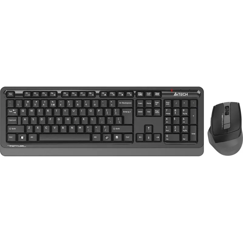 Набор клавиатура+мышь A4Tech Fstyler FG1035 GREY USB беспров. чер/сер 2128202