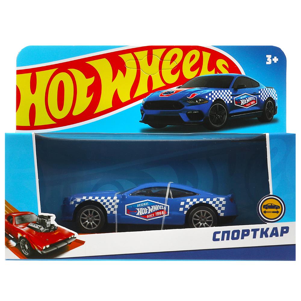 Машина металлическая Хот Вилс спорткар 10 см. синий, Технопарк HW-12-140-R2