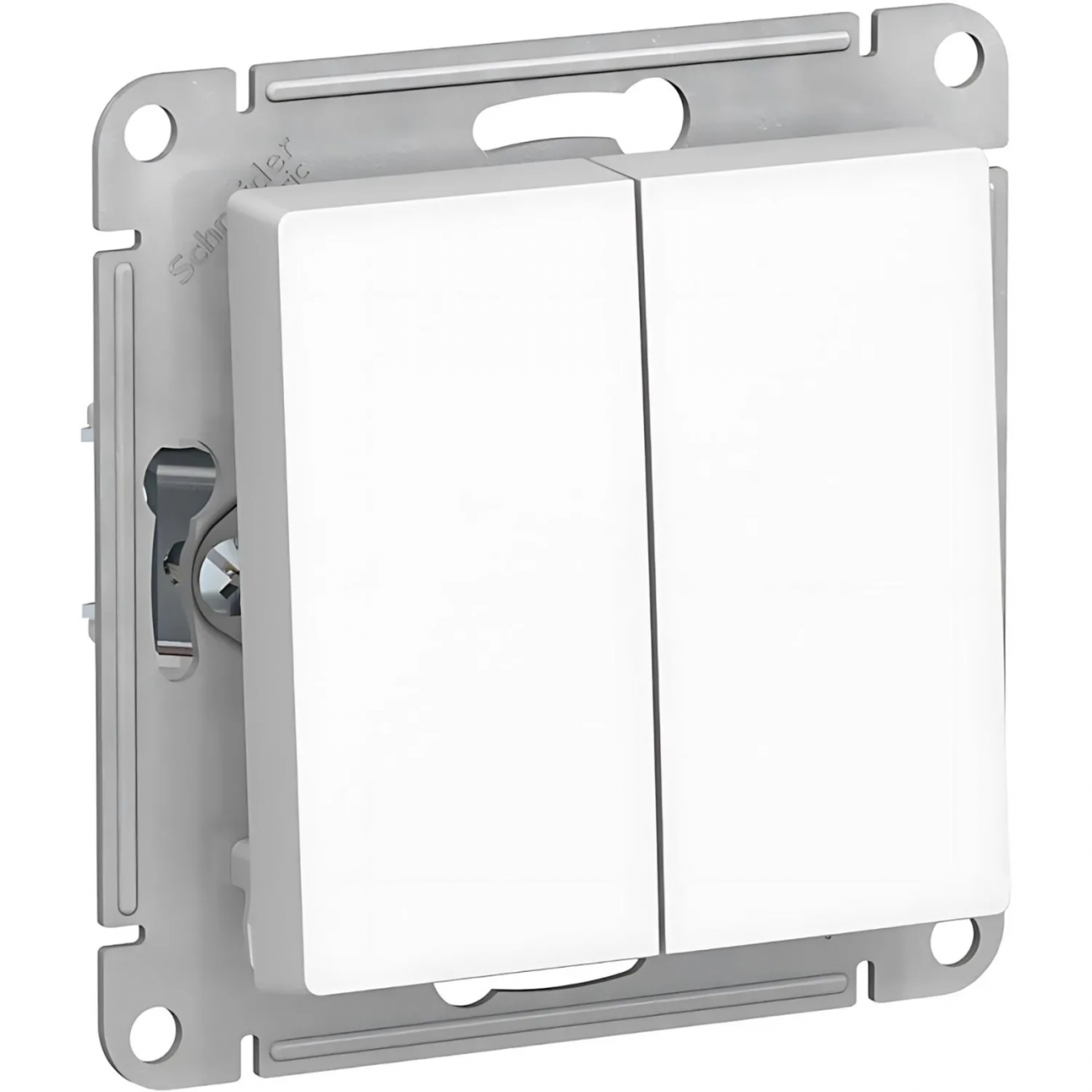 Переключатель 2-кл. СП AtlasDesign 10А IP20 (6/2) 10AX бел. SE ATN000165 Systeme Electric 2082442 1240157