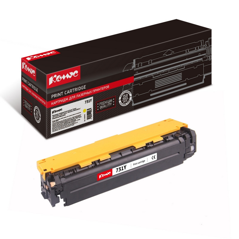 Картридж лазерный Комус Cartridge 731 жел. для Canon LBP7100Cn 855946 731Y
