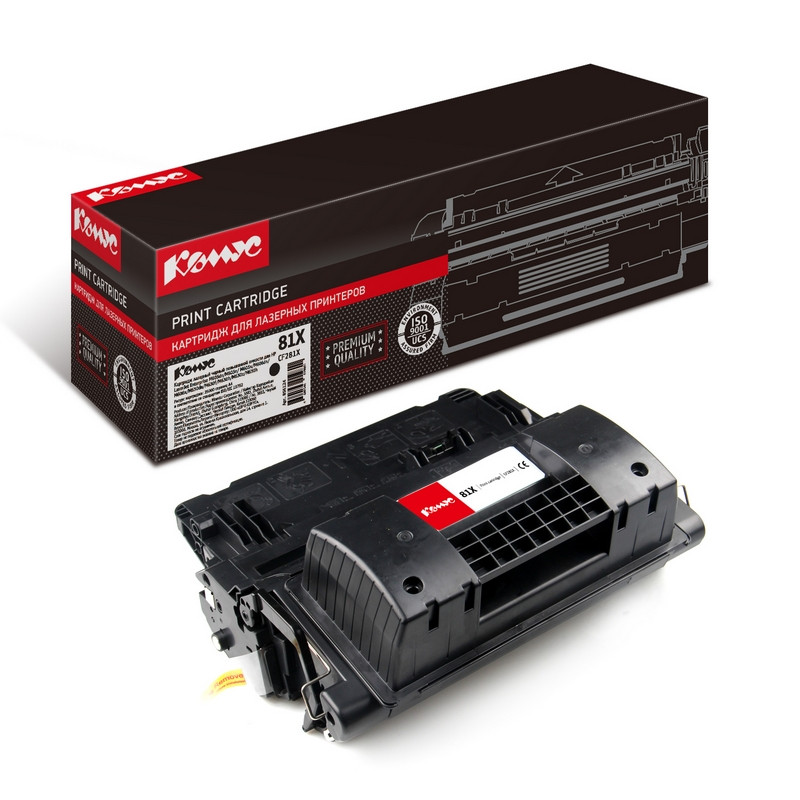 Картридж лазерный Комус 81X CF281X чер. пов.емк. для HP LJ Pro M630 856124