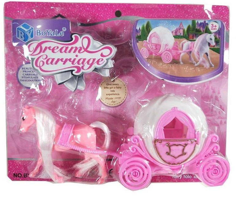 Игровой набор ABtoys Моя лошадка Карета с лошадкой, 3 вида в асс. PT-01462