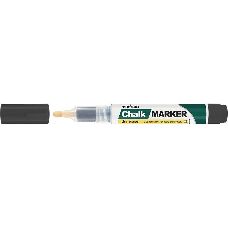 Маркер меловой MunHwa CM-01 черный (толщина линии 3 мм) 874315