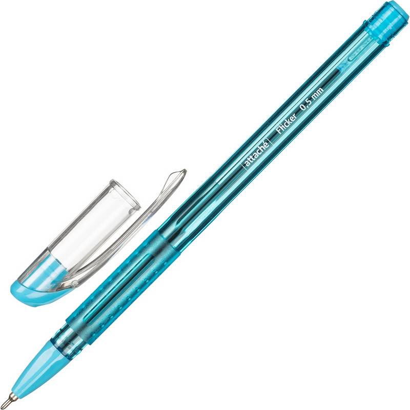 Ручка шариковая Attache Flicker синяя (толщина линии 0.5 мм) TA317600 1098096