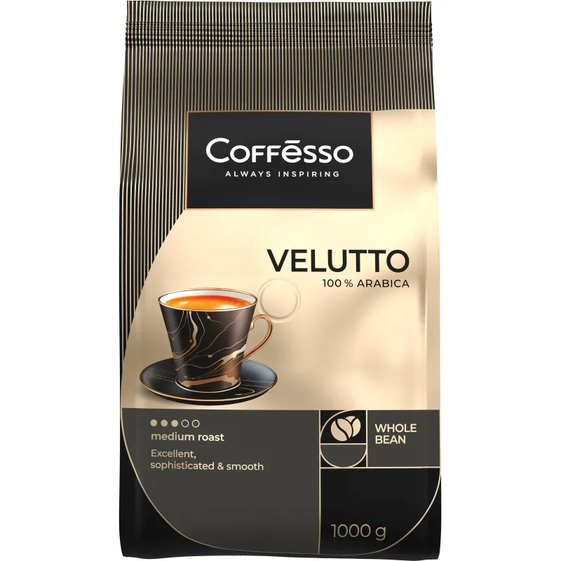 Кофе в зернах Coffesso VELUTTO 1000г 2187188 28181