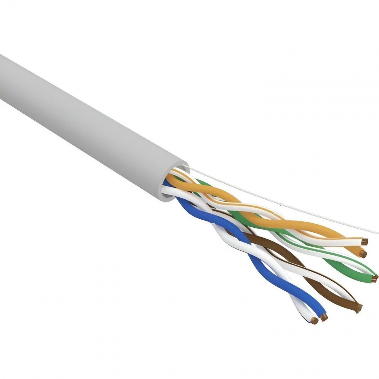 Кабель REXANT (02-0004) U/UTP CAT 5e ZH нг(А)-HF 4х2х0,52мм, IND,SOLID,305м 2111798