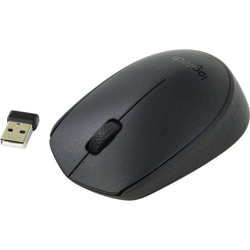 Мышь компьютерная Logitech B170 черная 910-004798 659885