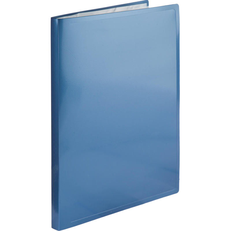 Папка файловая 40 файлов Attache Metallics А4, 800мкм, этикетка, синий 1688147