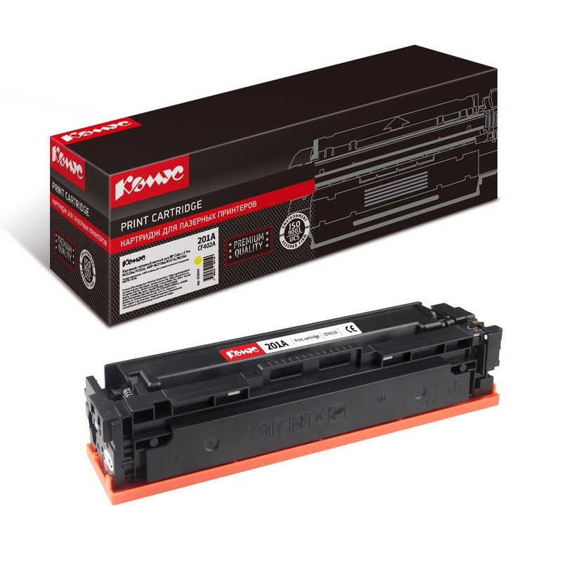 Картридж лазерный Комус CF402A жел. для HP LJ Pro MFP M252/M277 855934