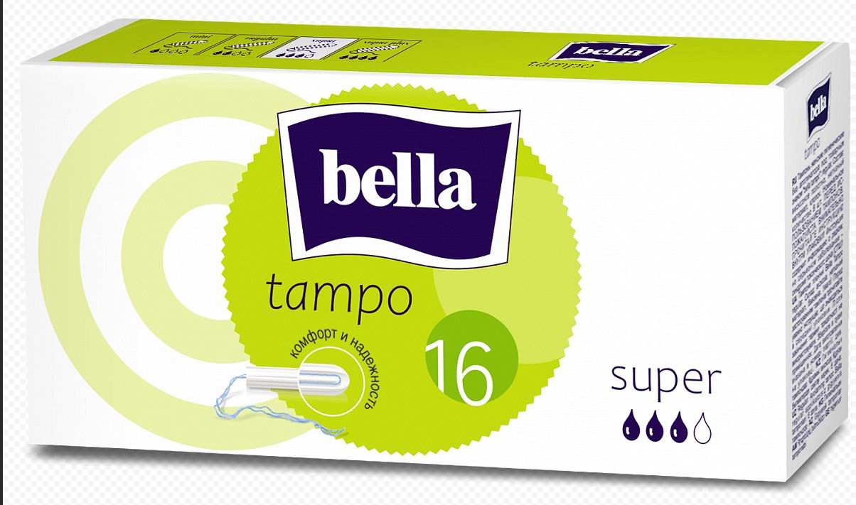 Тампоны без аппликатора Bella Tampo Super 16шт 5900516320348