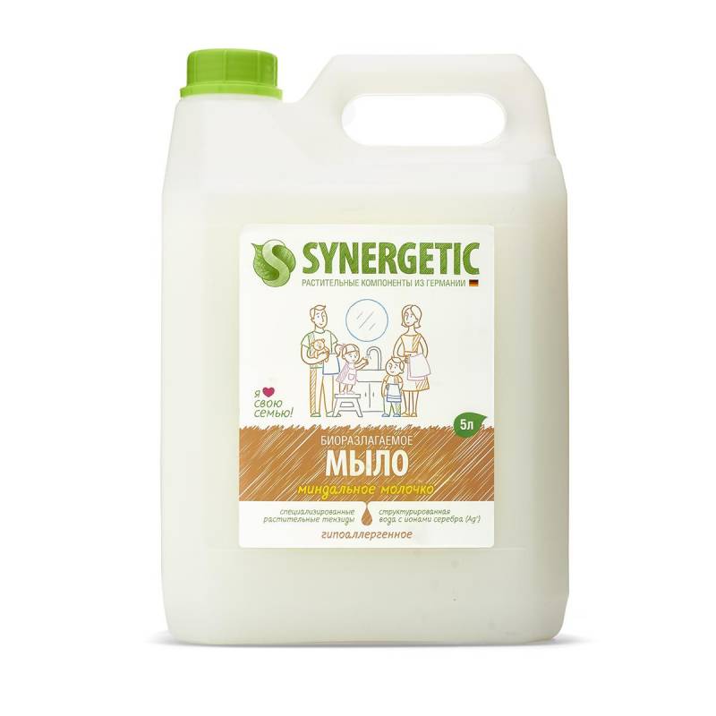 Мыло жидкое Synergetic Миндальное молочко 5 л 105506 1308488