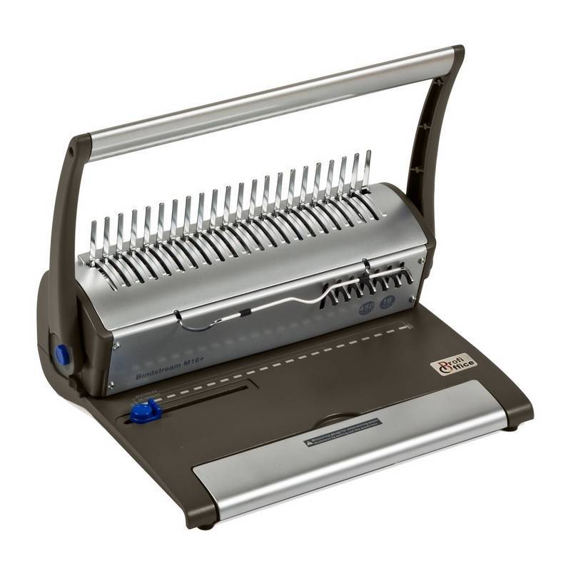 Брошюровщик ProfiOffice Bindstream M16 Plus, А4, 16л./450л., пл.пруж. 72344 79019