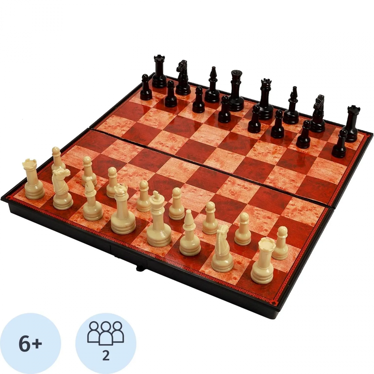 Настольная игра Шахматы пласт Классика,доска 30x30см, с фигурами,10643384 2429572
