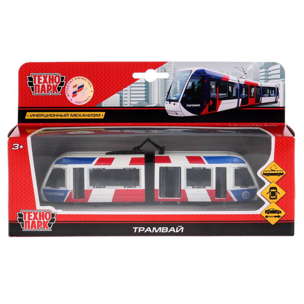 Трамвай новый c гармошкой 19 см SB-17-51-WB(NOIC)