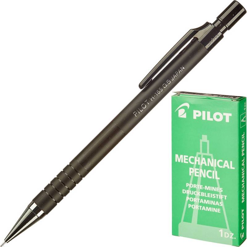 Карандаш механический Pilot H-165 0.5 мм черный H-165-B 97473
