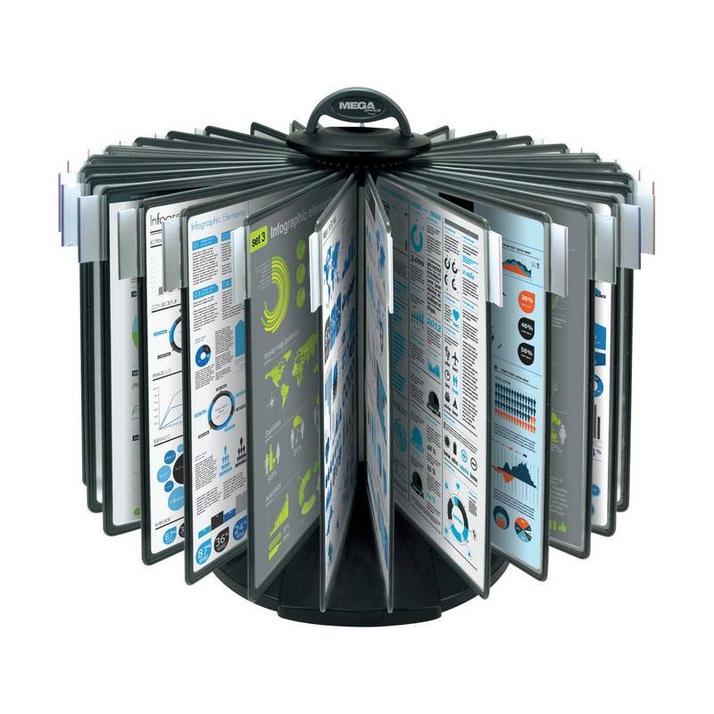 Демосистема настольная Promega office FDS009 карусель 30 пан.,черный 268185