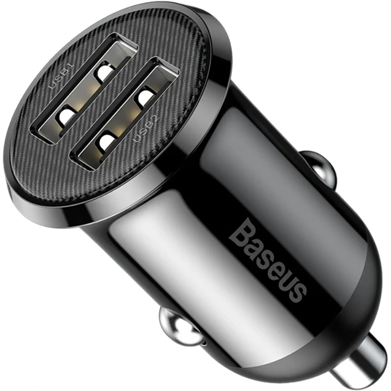 Зарядное уст-во Baseus Grain Pro (Dual USB 4.8A ) Black CCALLP-01 2399379