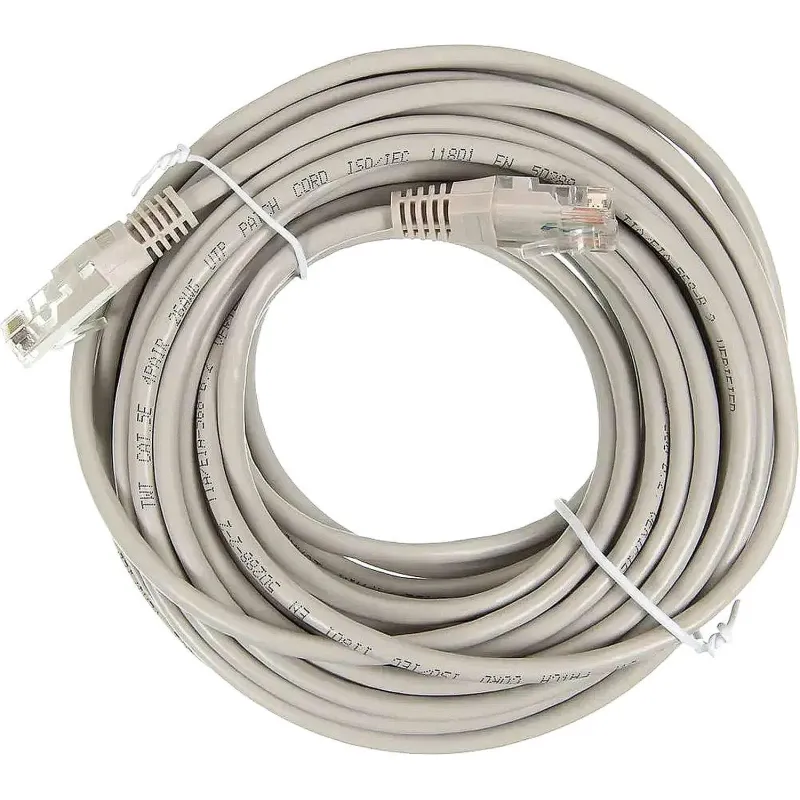 Патч-корд TWT TWT-45-45-10-GY UTP кат.5e, 10.0 м, серый 2125728